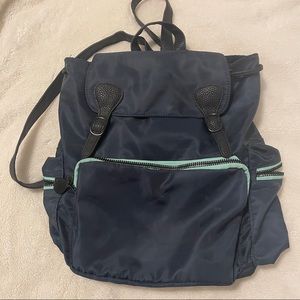 Rumi Blue and Green Zipper Backpack